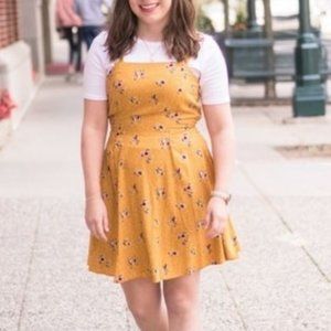 Floral Print Strappy Dress-79-111